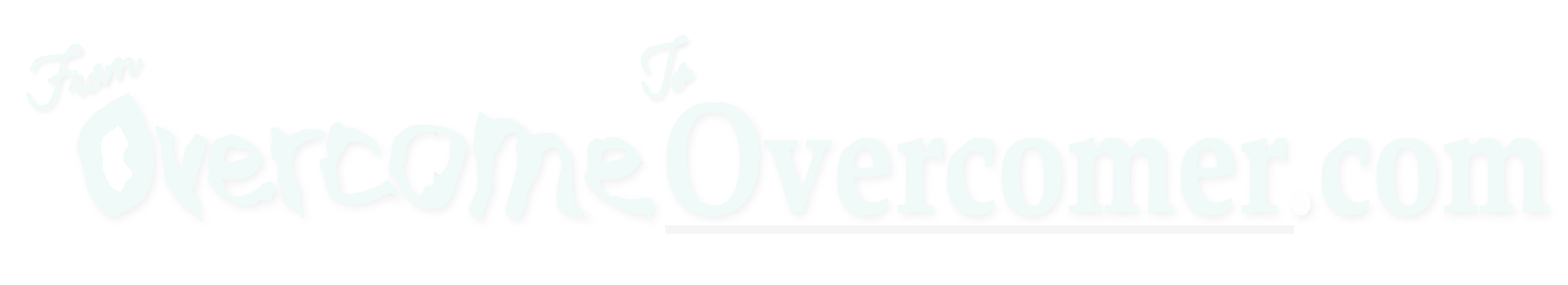 from overcome to overcomer logo